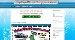 Desktop Screenshot of mycarwashcoupons.com